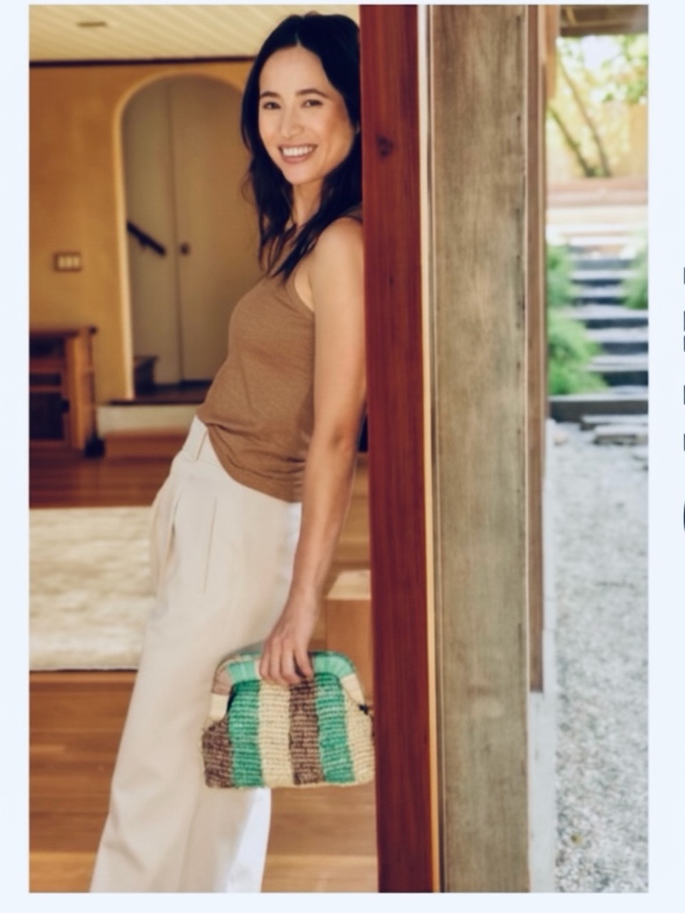 KAYU The Beverly Raffia Convertible Clutch Bag